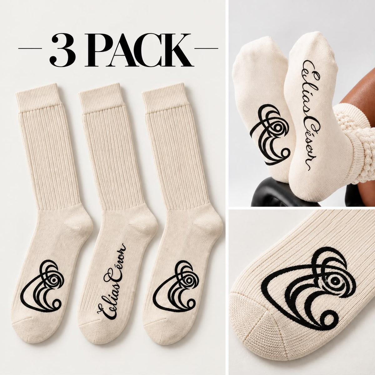EC Slouch Socks (3 pack)