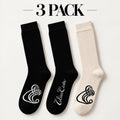 EC Slouch Socks (3 Pack/ 2 black - 1 beige)
